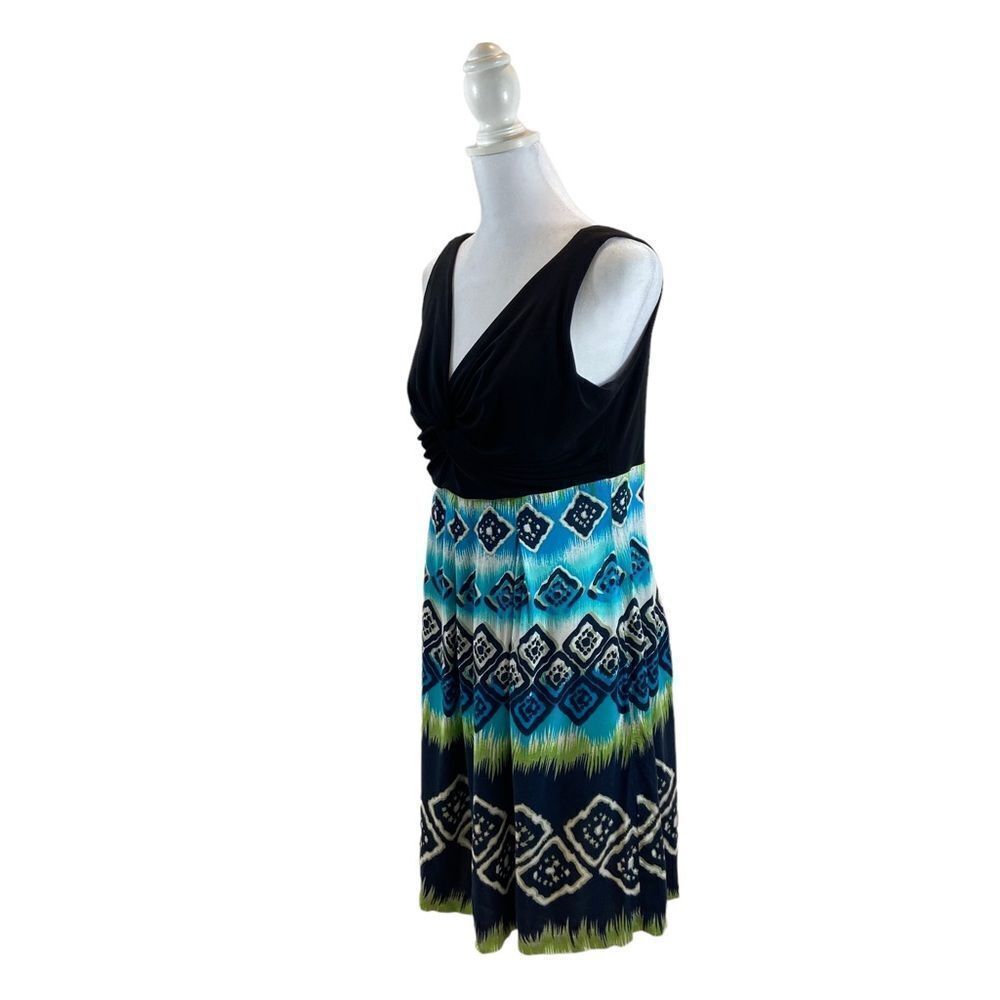 Ronnie Nicole Brand Mixed Media Midi Length‎ Dress Size 8